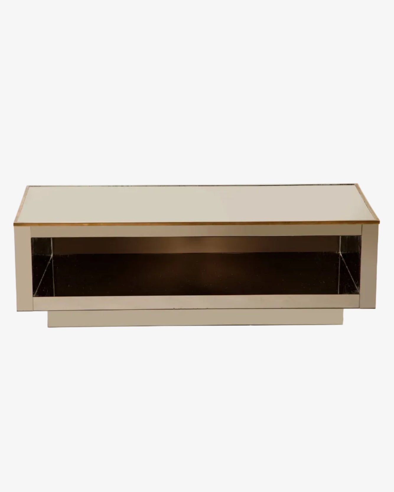 1970s mirrored living room table
