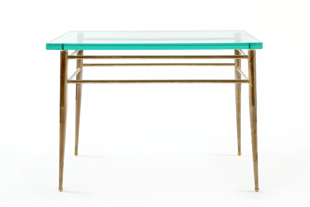 Tavolo salotto anni 60 verde Nilo