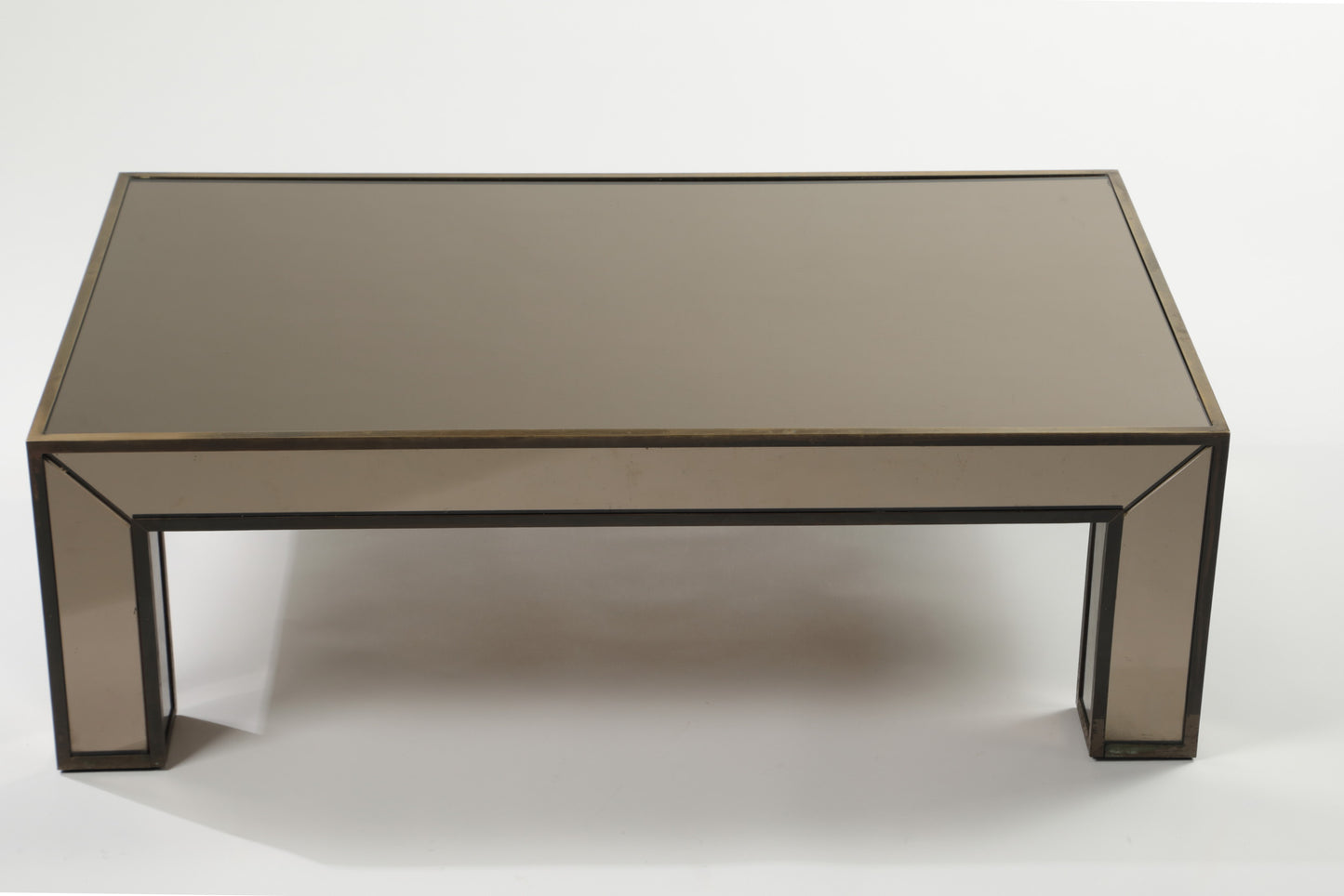 70's smoked glass table