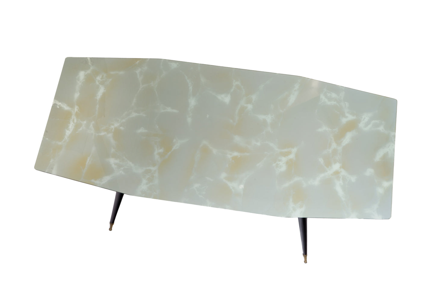 Vittorio Dassi marbled glass table from the 60s