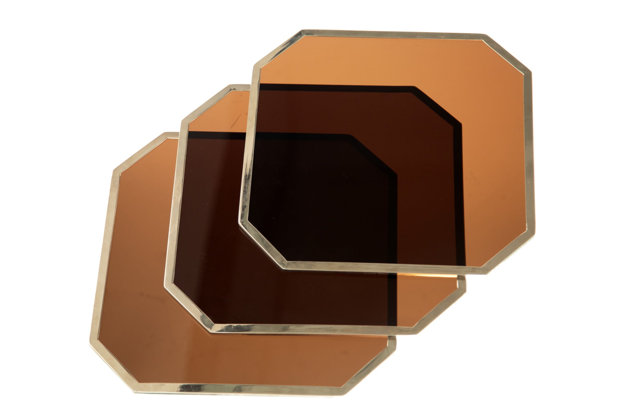 Triptych of Gabriella Crespi trays from the 70s