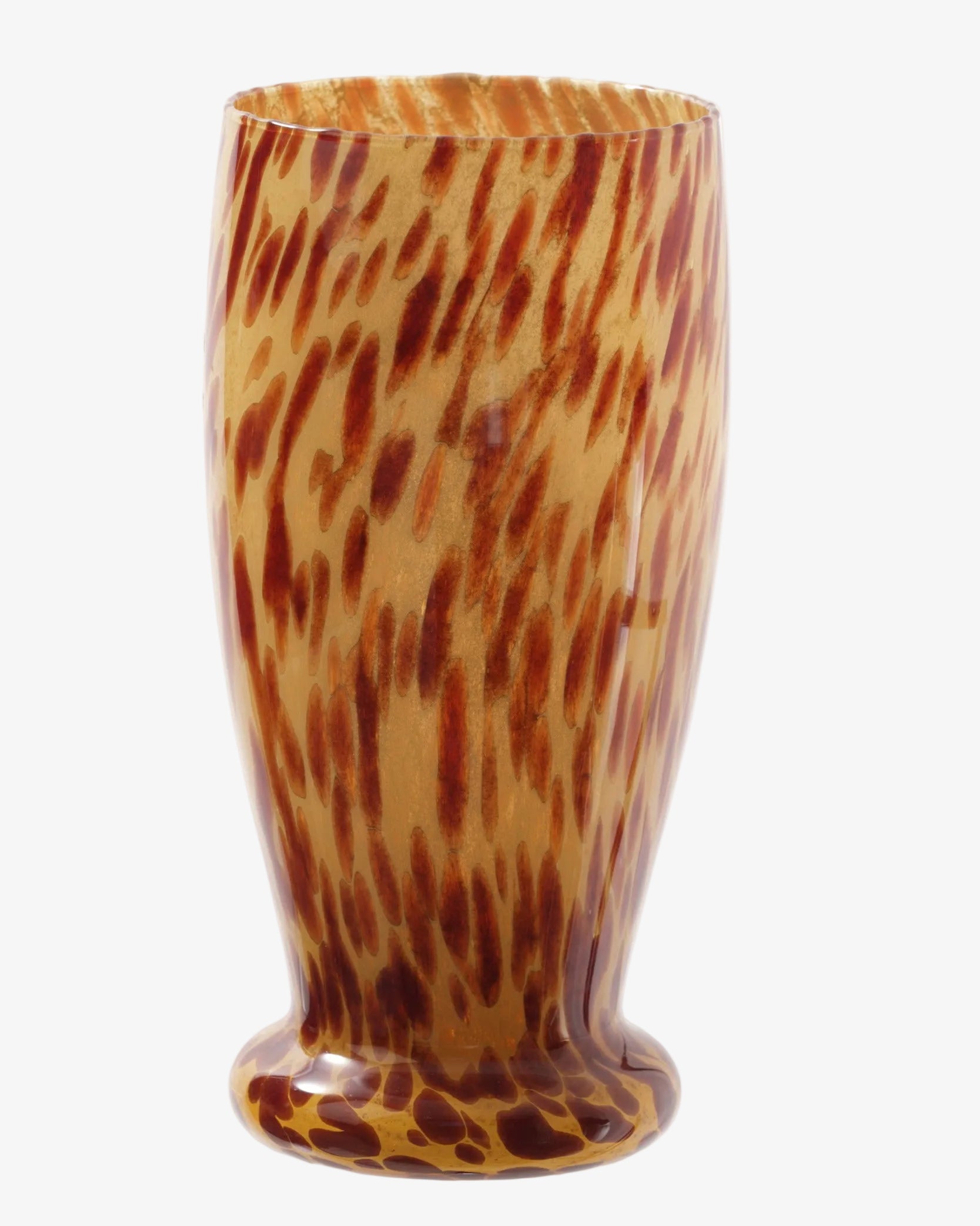 Spotted glass vase from the 70s