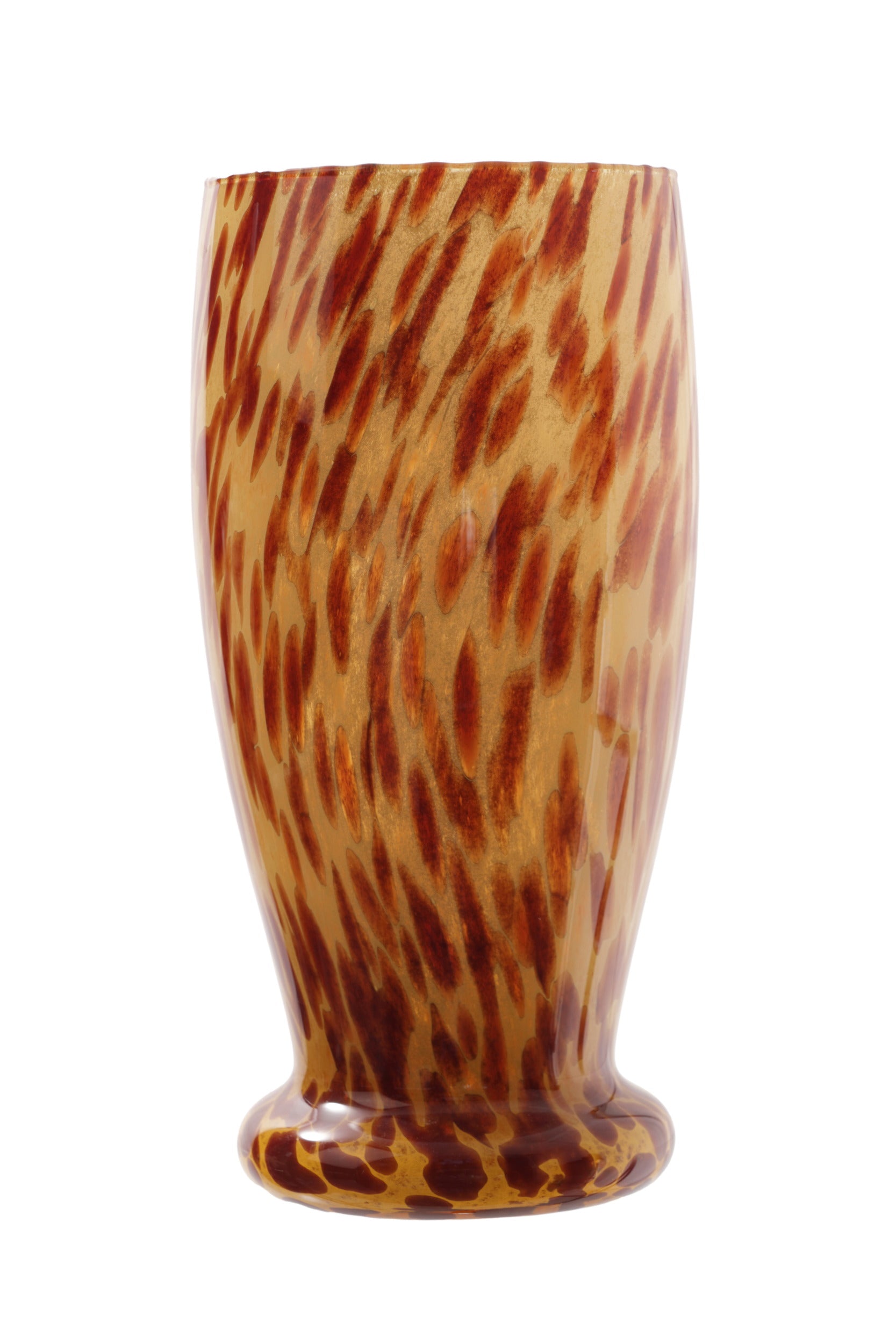 Spotted glass vase from the 70s