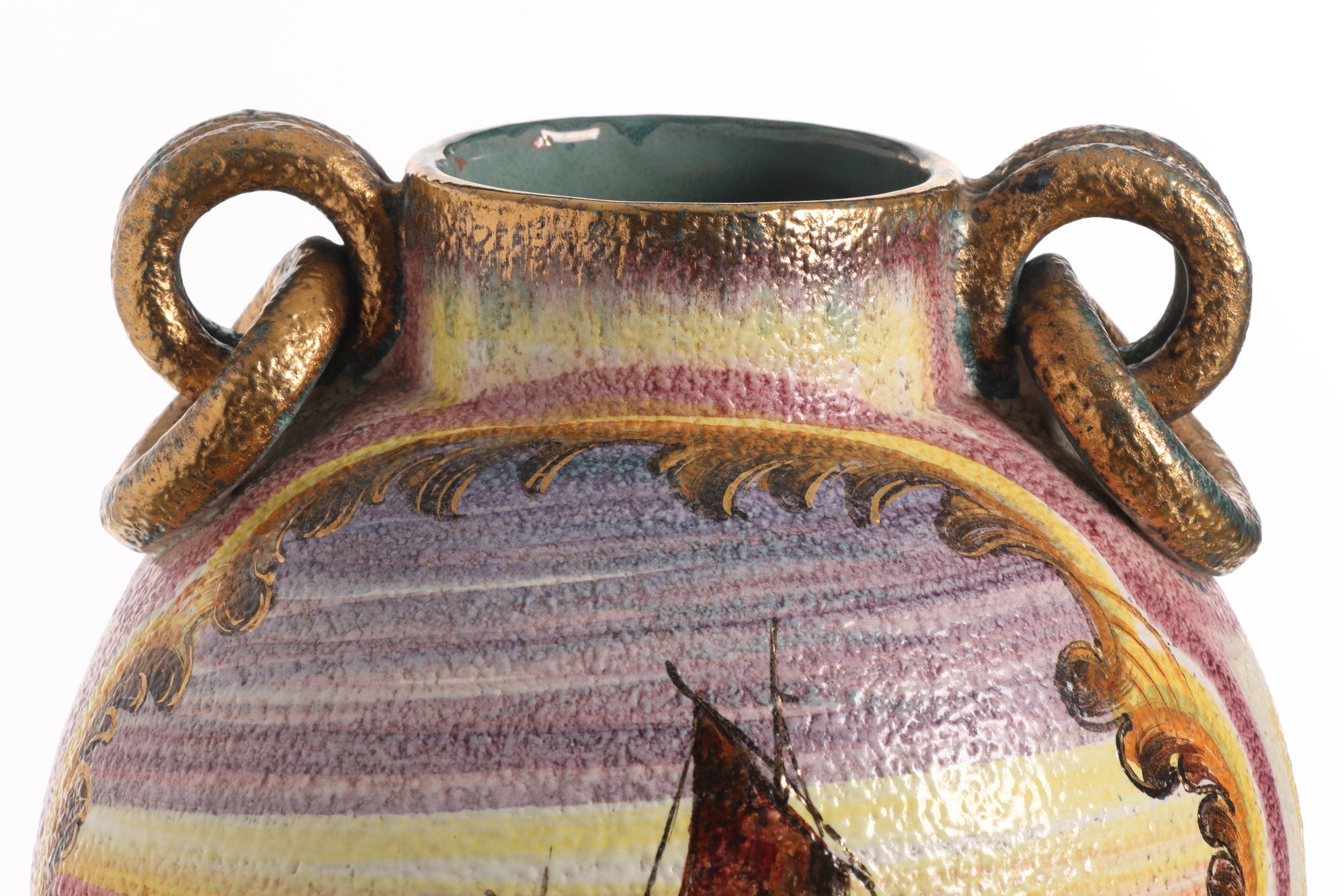 Virgilio Carraresi Sesto Fiorentino ceramic vase