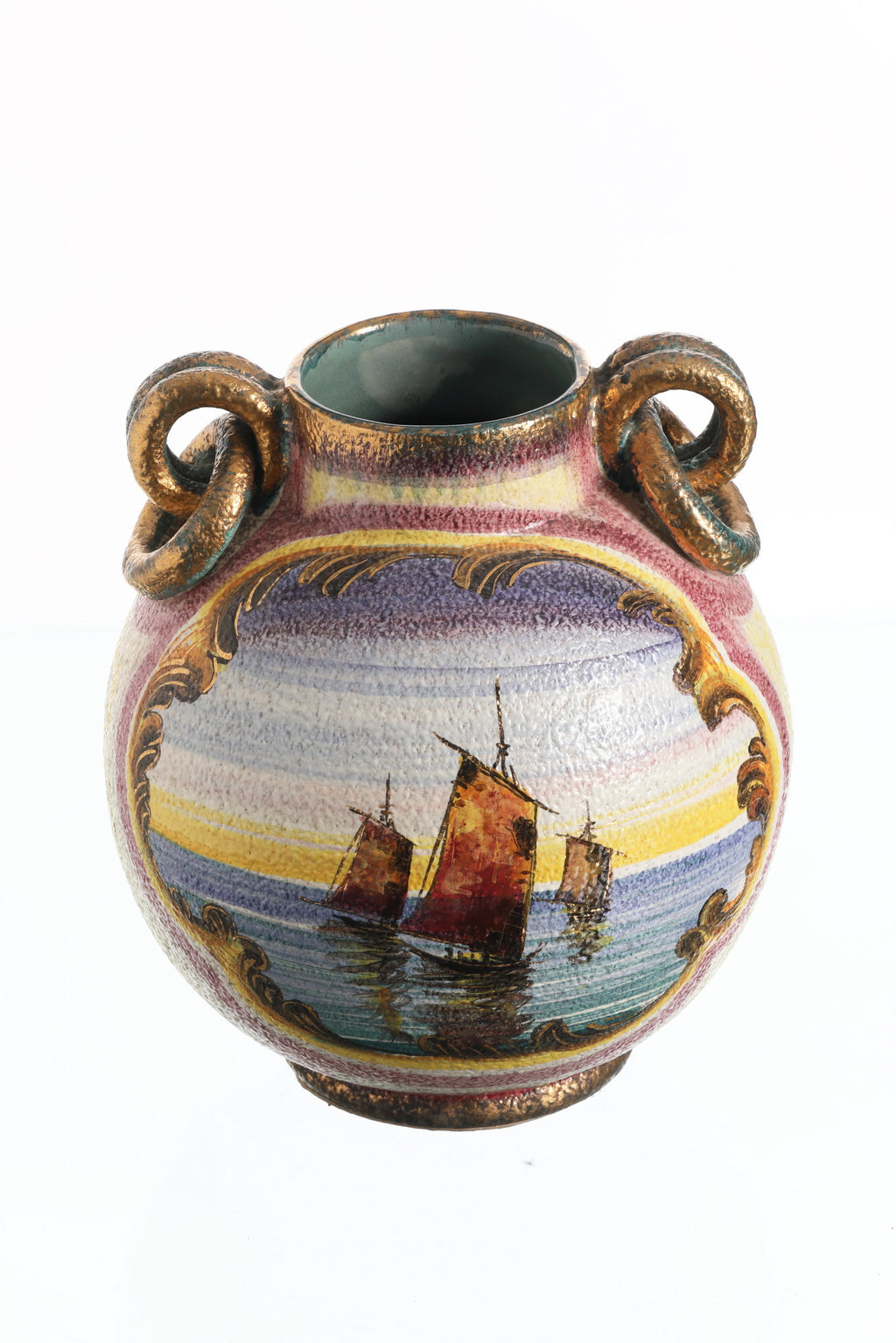 Vaso ceramica  Virgilio Carraresi Sesto Fiorentino