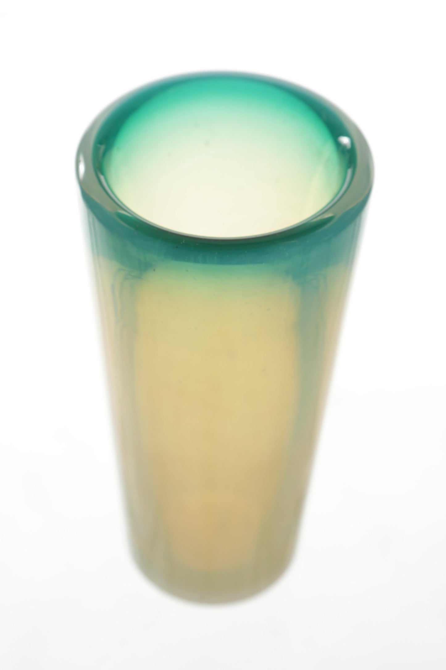 Opaline Murano glass vase from the 1960s