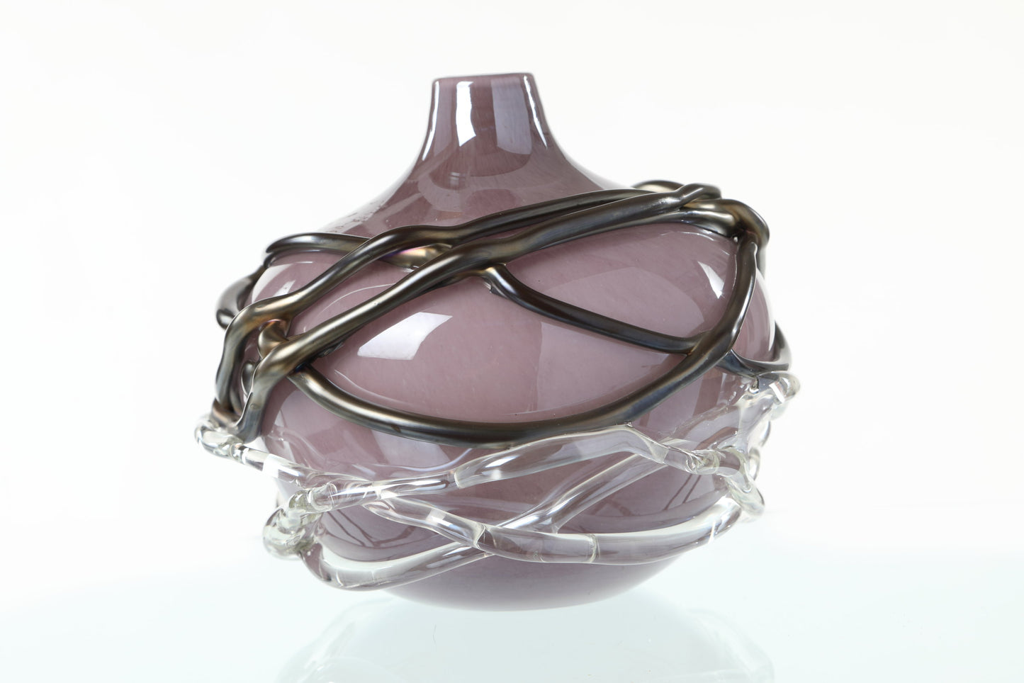 Purple Murano glass vase