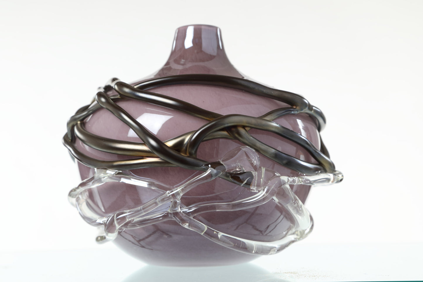 Purple Murano glass vase