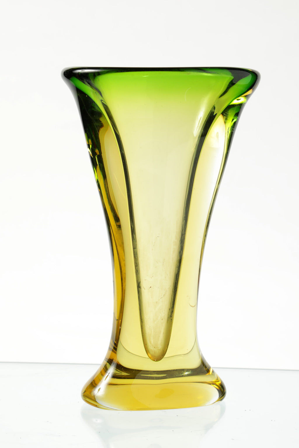 Vaso vetro di Murano sommerso anni 70