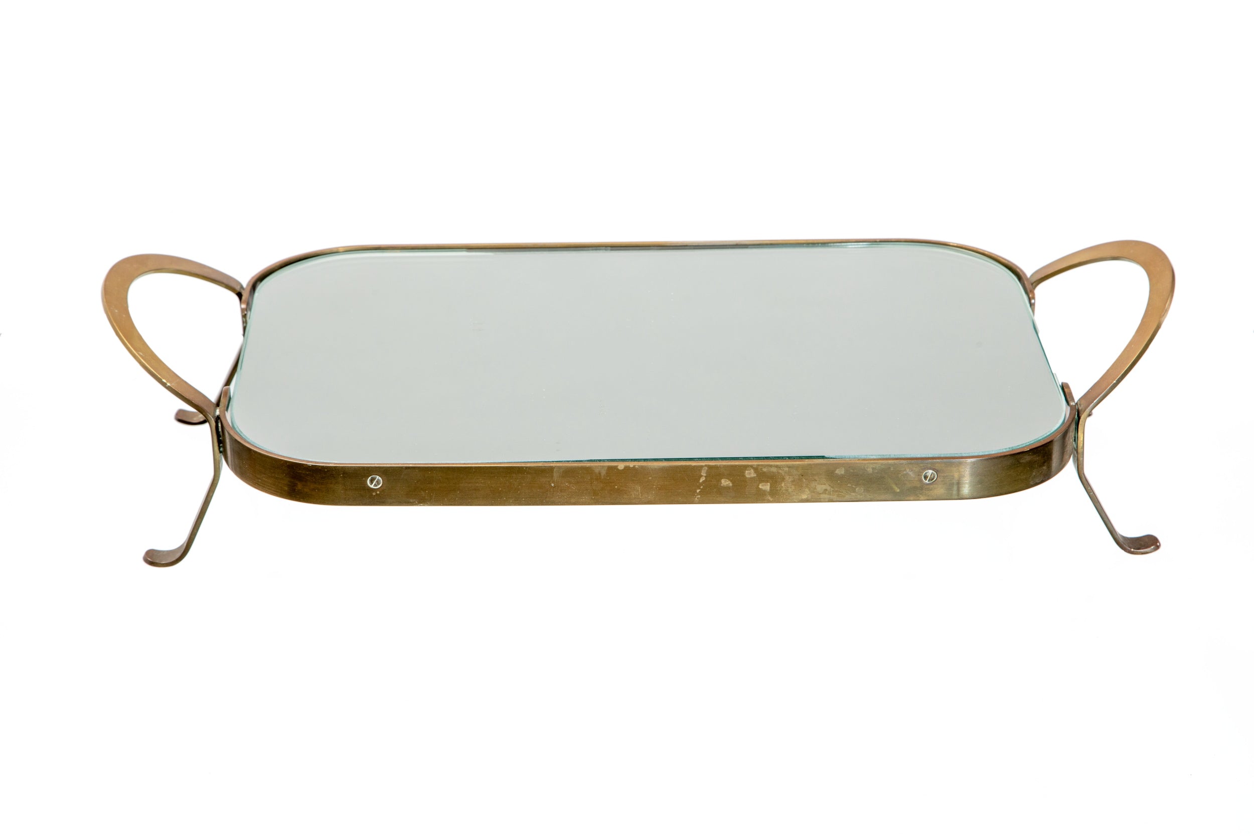 Vassoio anni 50 specchiato