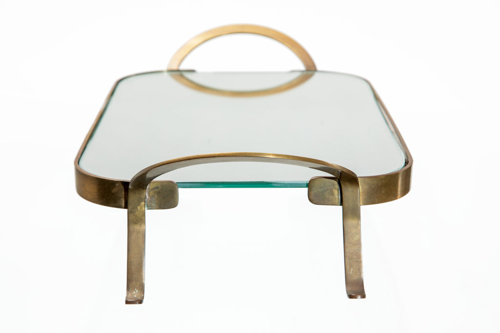 Vassoio anni 50 specchiato