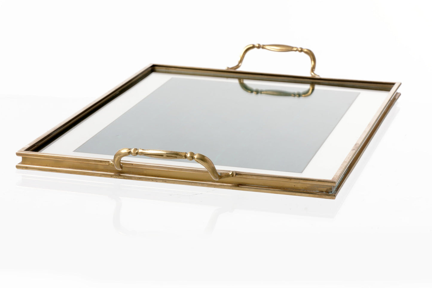 70s silk and mirror tray