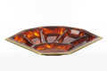 Vassoio antipastiera lucite e ottone anni 70