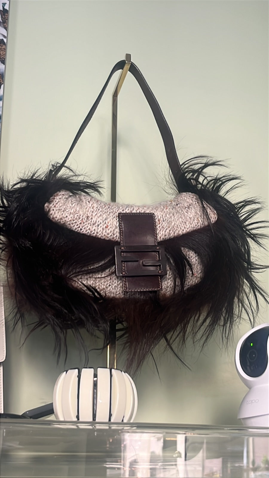 Baguette Fendi Cachemire e volpe