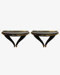 Pair of small consoles attributed to Paolo Buffa, 1950s