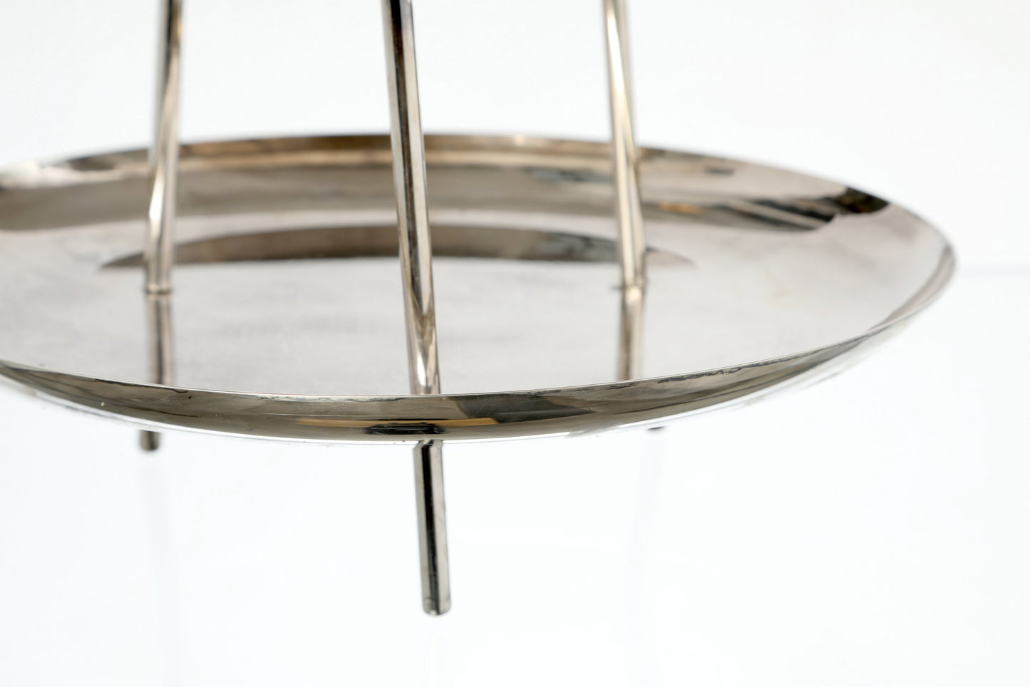 Gallia-Christofle silver plated cake stand with three shelves